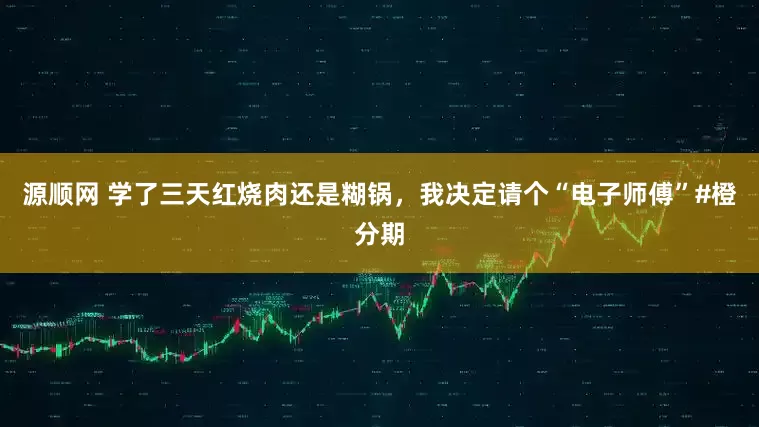 源顺网 学了三天红烧肉还是糊锅，我决定请个“电子师傅”#橙分期